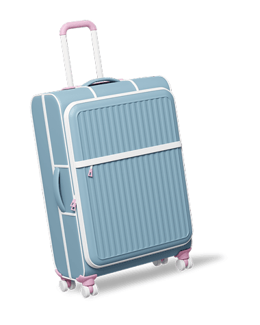 suitcase blue